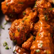 chicken handi served on a black plate