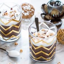 Festive Chocolate Rice Kheer served in aesthetically pleasing glasses by Chumbak.