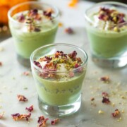 falooda paan shots served on a white platter