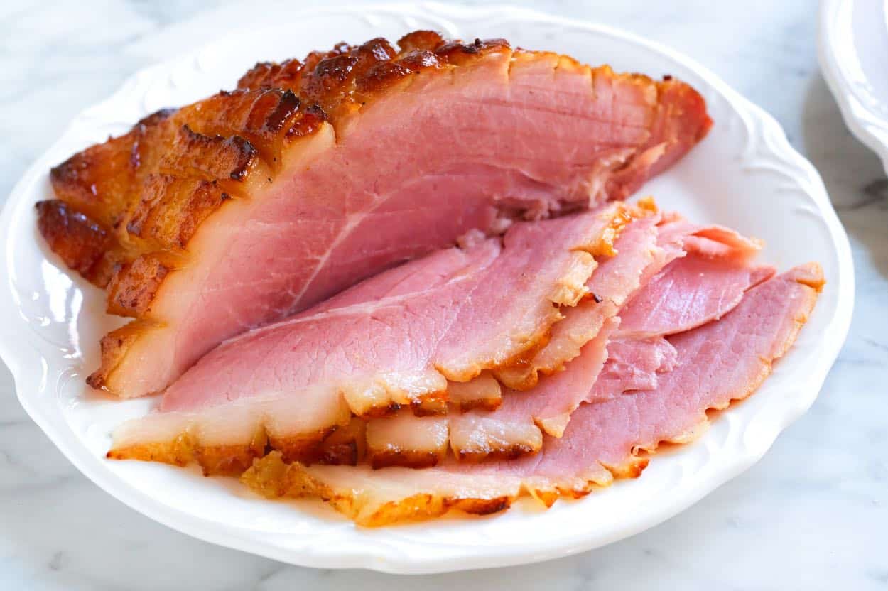 Brown Sugar Honey Glazed Baked Ham