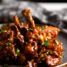 Drums of Heaven served on a plate