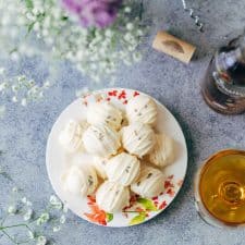 Lavender White Chocolate Truffles served with Big Banyan's Bellissima.