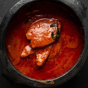 Fish curry in the mud pot that it was cooked in