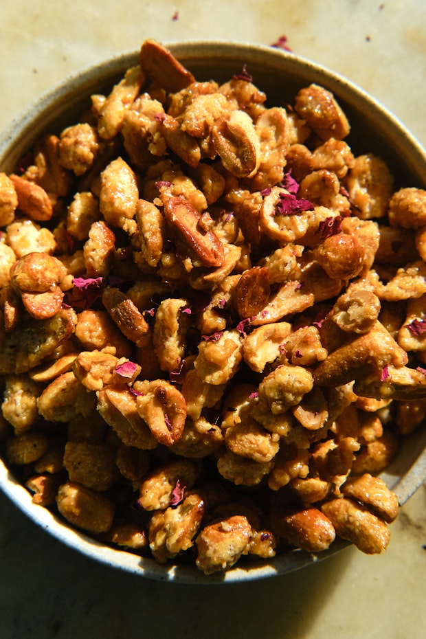 Candied Nuts (with Rose Water)