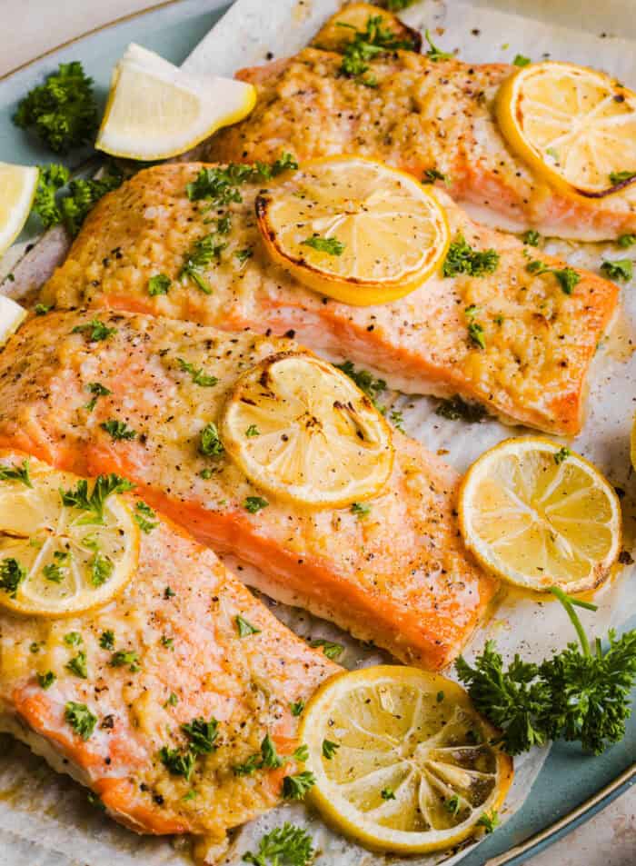 Garlic Butter Baked Salmon