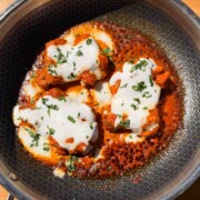 an image of iffa chicken freshly made, still in the cooking pan