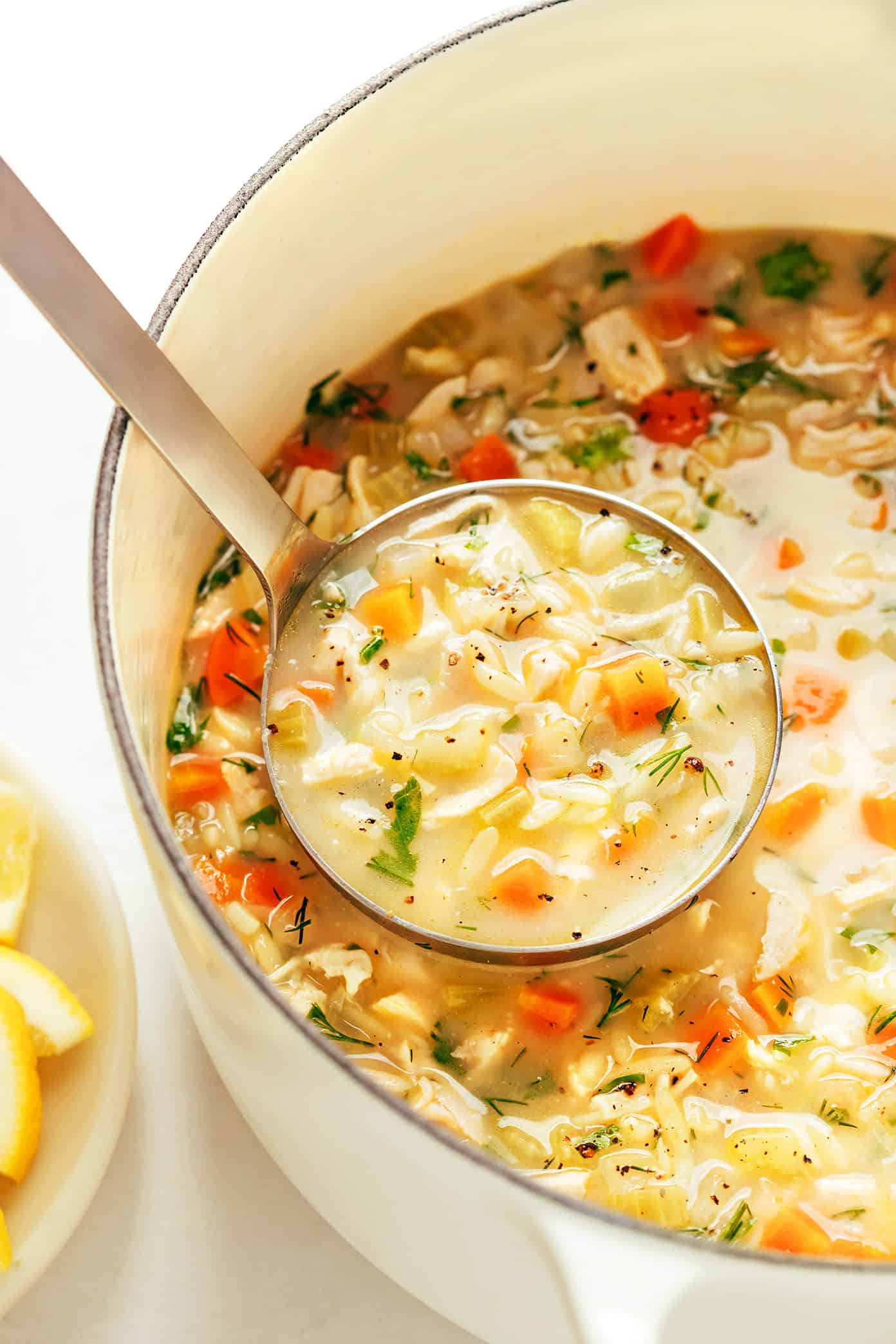 Lemony Orzo Chicken Soup