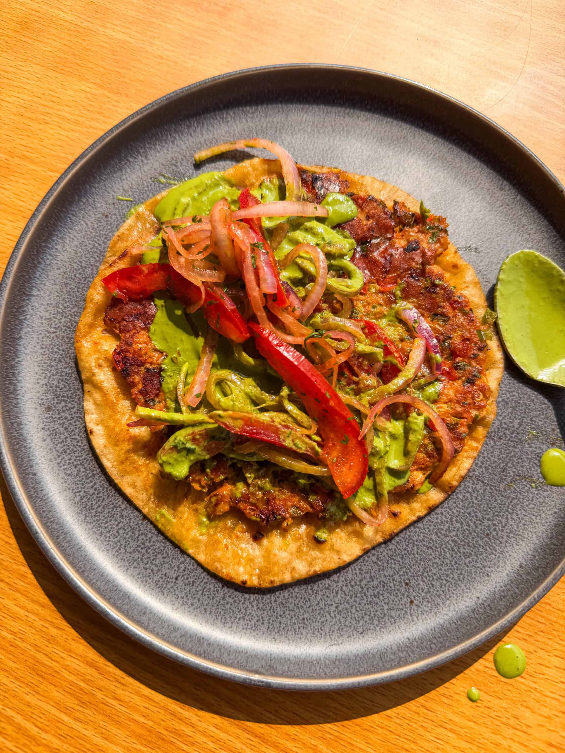 Chicken Smash Tacos (Indian Style)