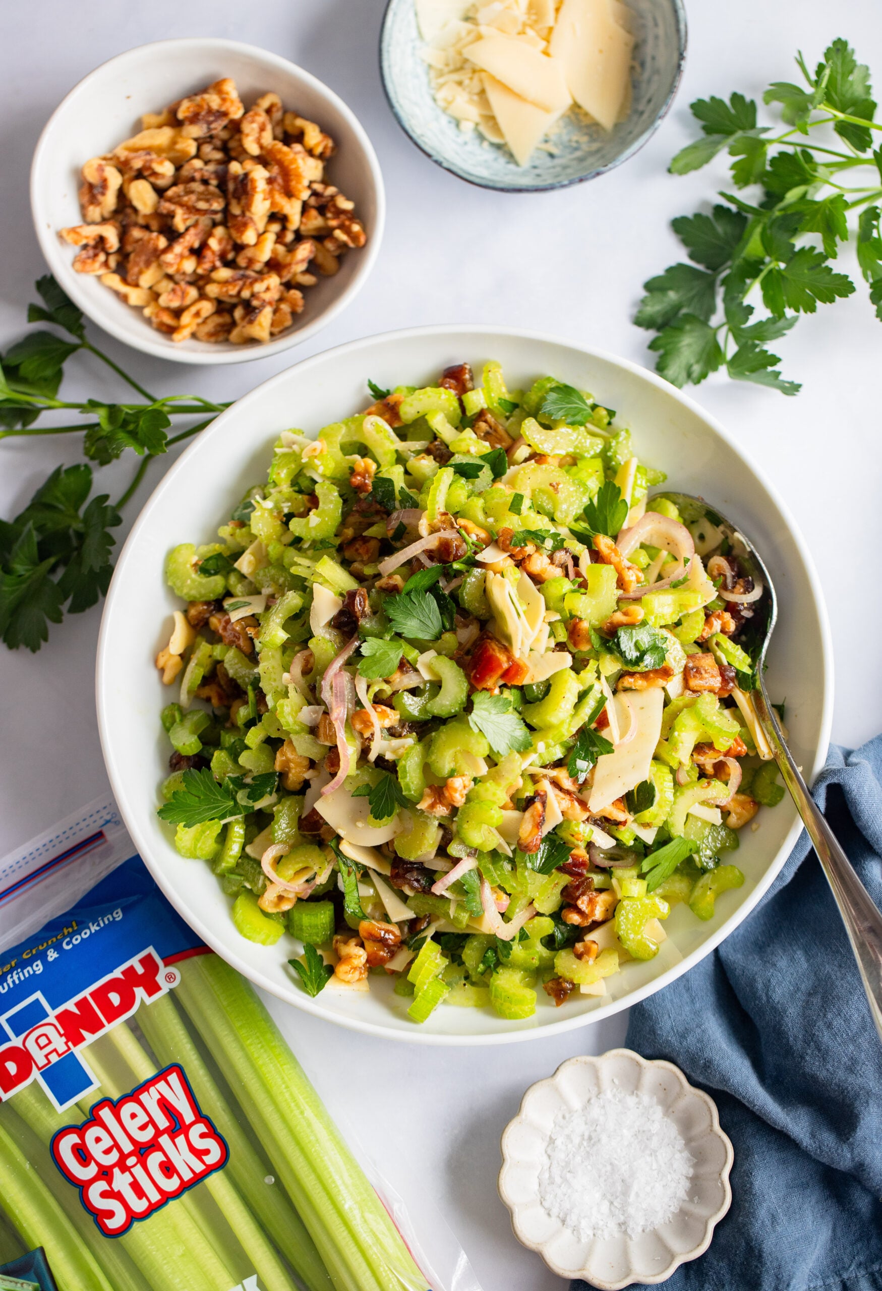 Viral Celery Salad with Parmesan and Dates