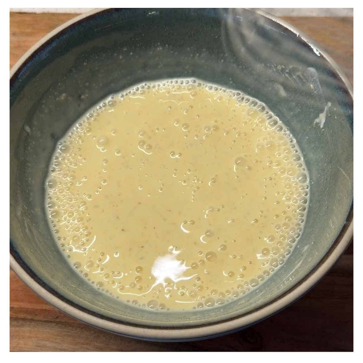 add water to the curd mixture for kadhi pakora