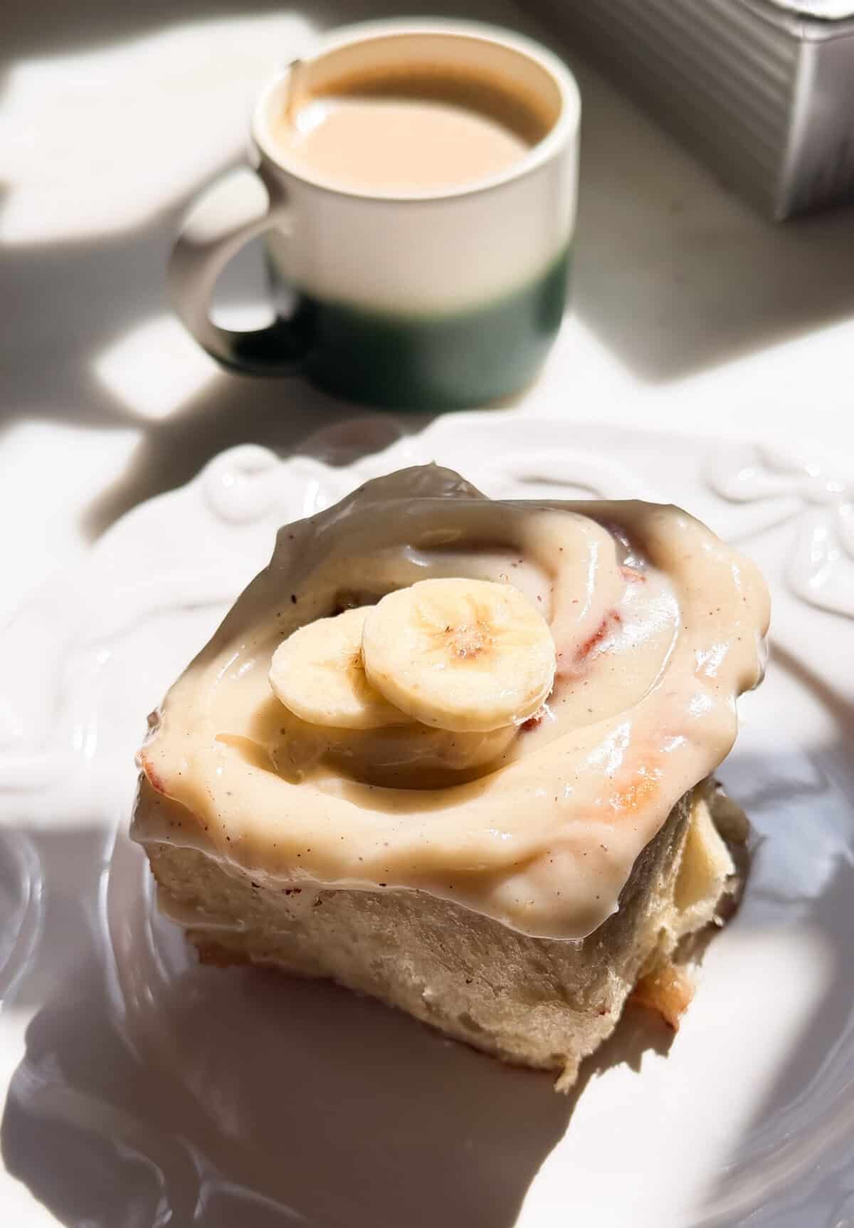 Soft & Gooey Banana Bread Cinnamon Rolls