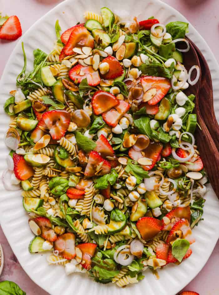 Strawberry Balsamic Pasta Salad