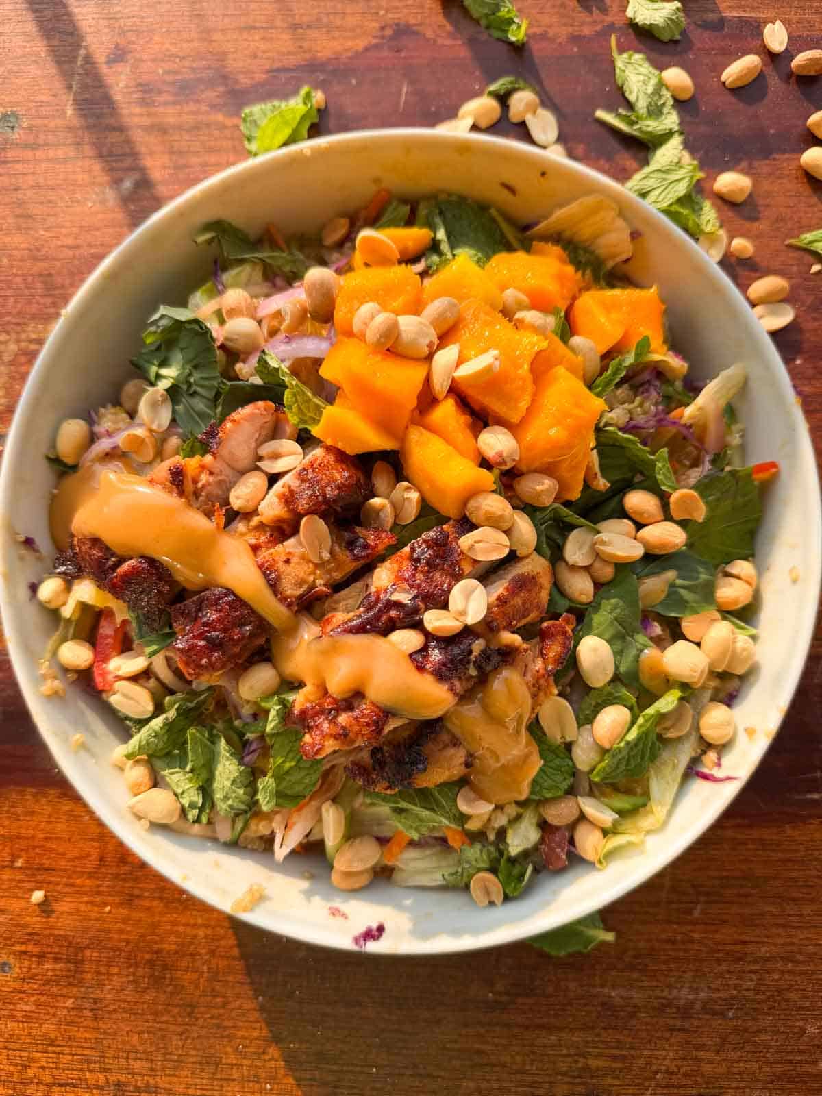 Thai Mango Quinoa Salad with Chicken