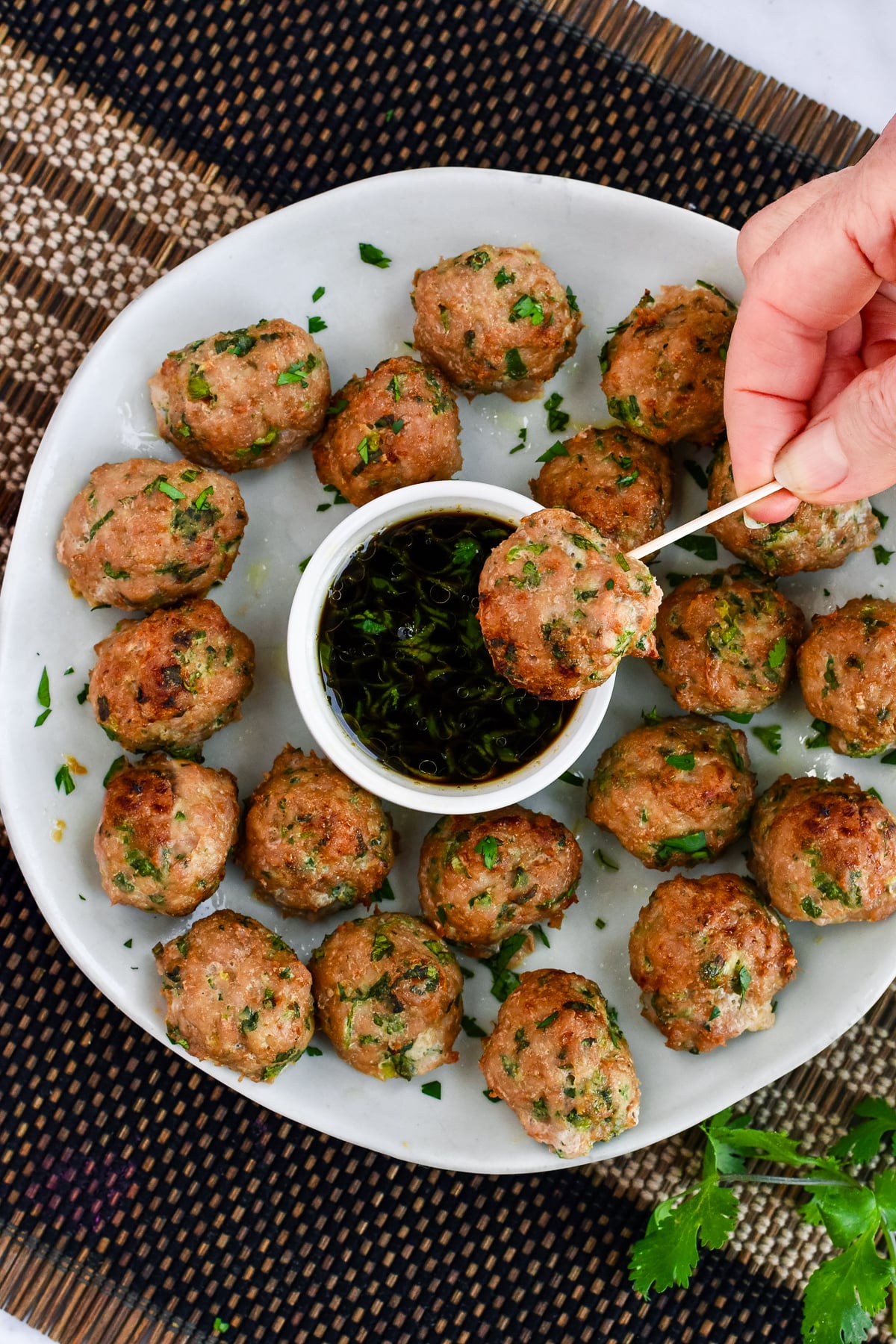 Easy Asian Turkey Meatballs (Gluten Free)
