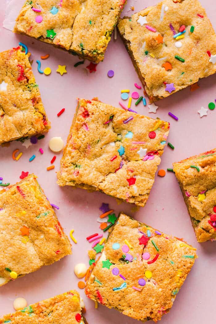 Healthy Funfetti Cookie Bars
