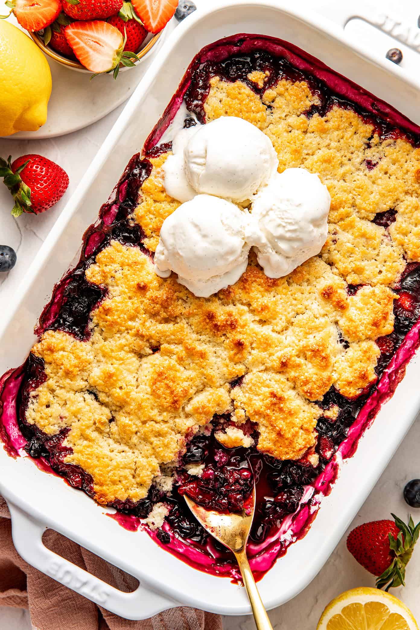 Lemon Berry Cobbler