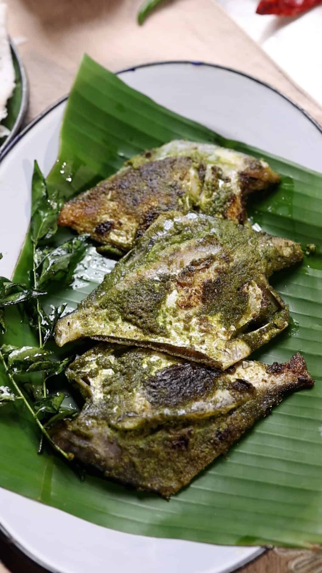 Pomfret Fry (with a special green masala)