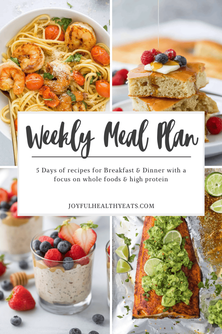 Weekly Meal Plan #22