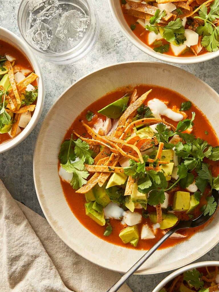 Chicken Tortilla Soup (Sopa Azteca)