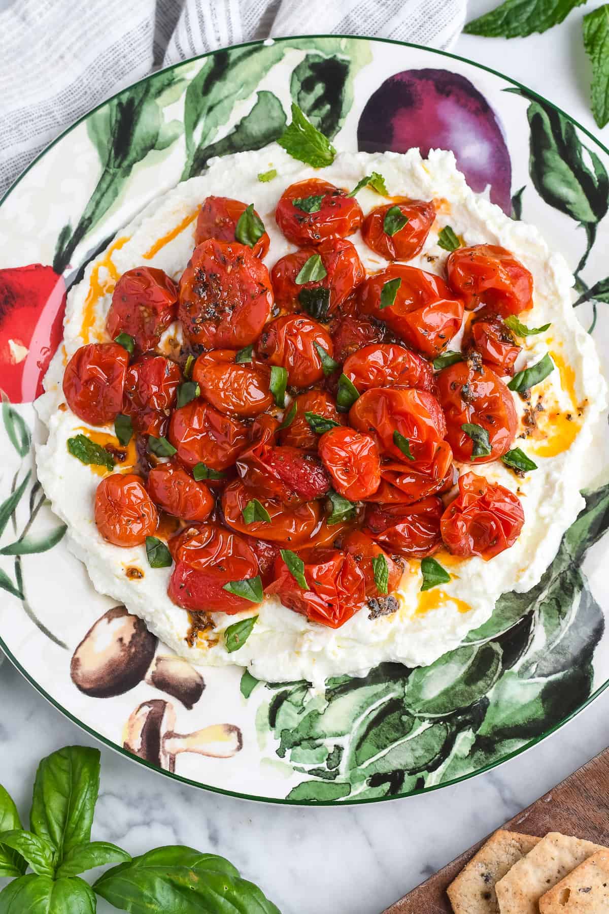 Creamy Whipped Feta with Roasted Cherry Tomatoes