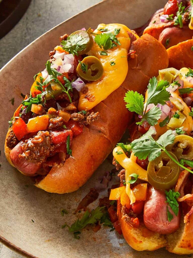 Homemade Chili Dogs