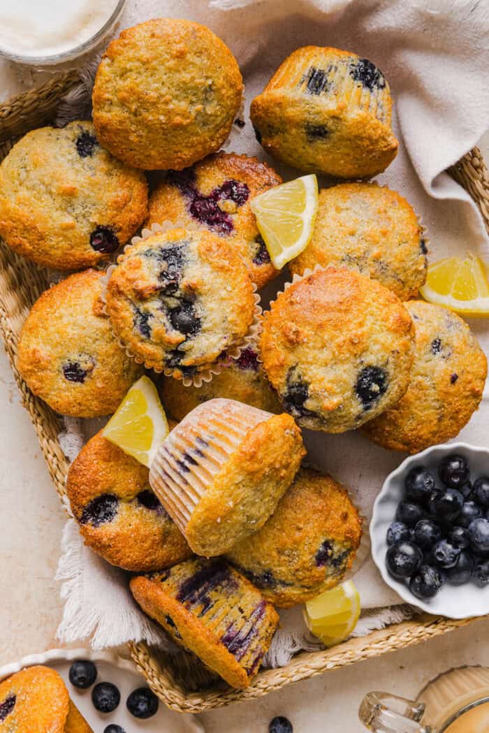 Lemon Blueberry Yogurt Muffins