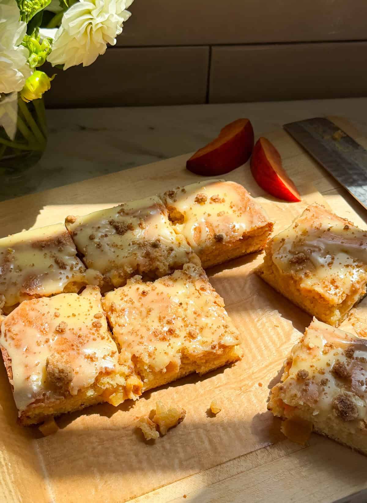 Peach Cobbler Brownies