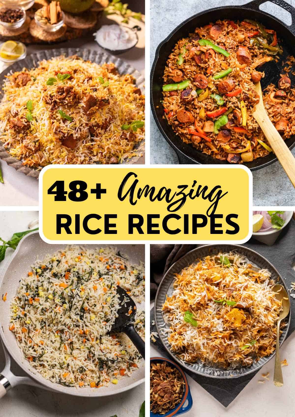 48+ amazing Rice Recipes for every mood