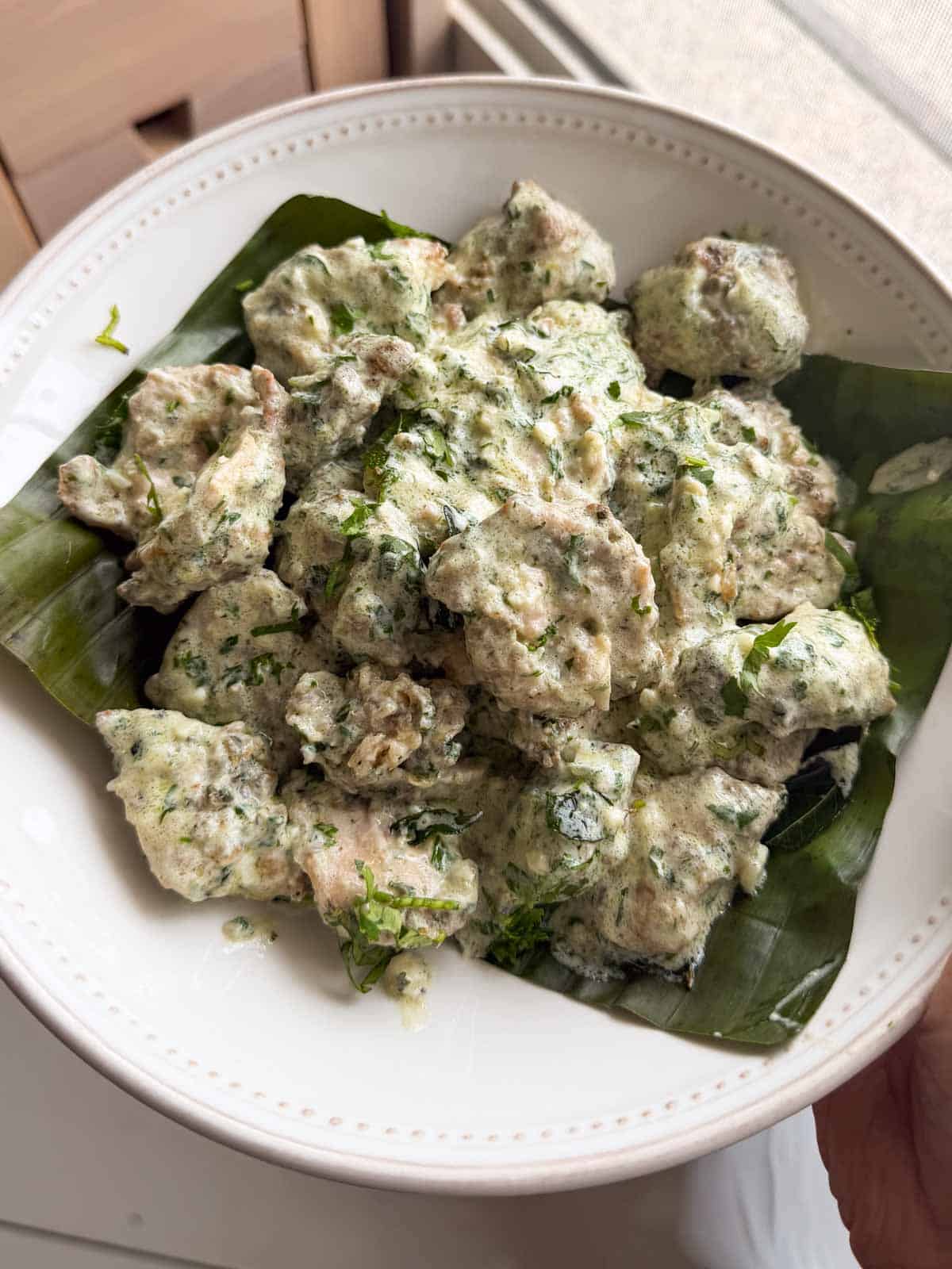 Air Fryer Creamy Coriander Chicken