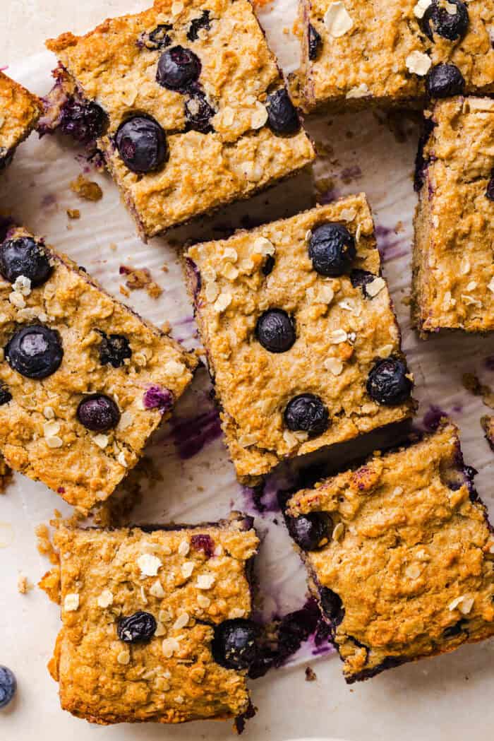 Blueberry Oatmeal Breakfast Bars