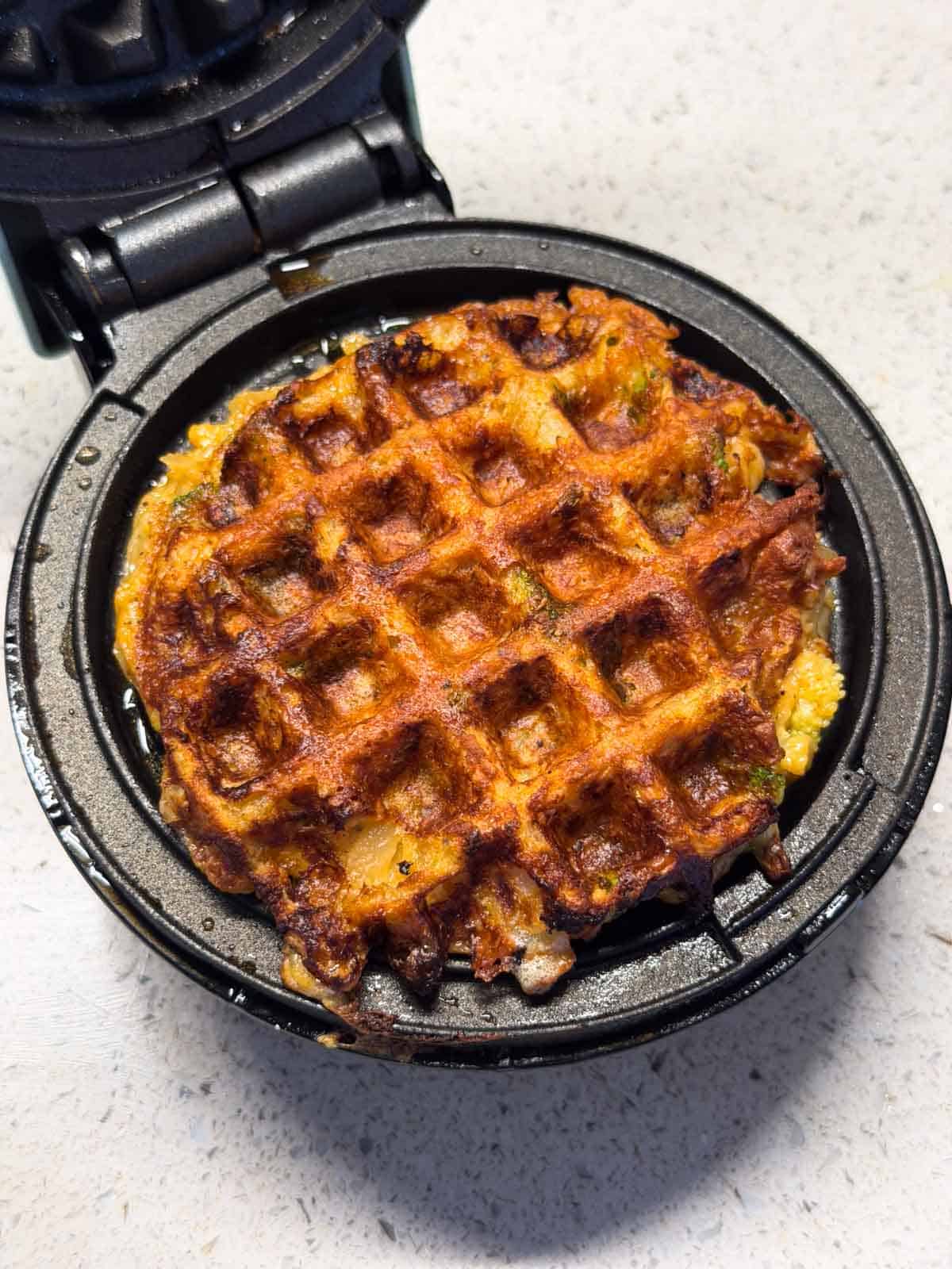 Crispy Potato Waffles (Hash Brown Waffles)