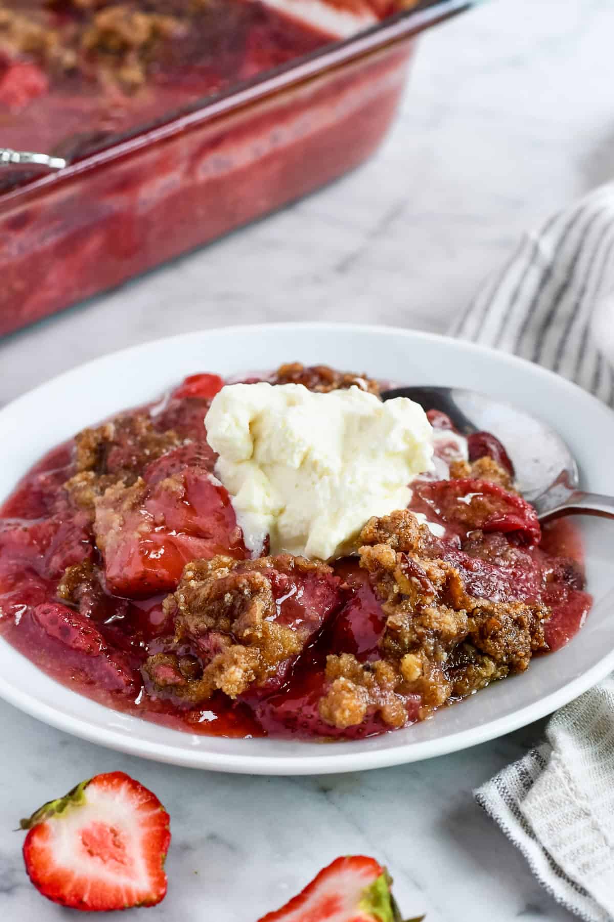 Gluten Free Strawberry Cobbler (Vegan Paleo)