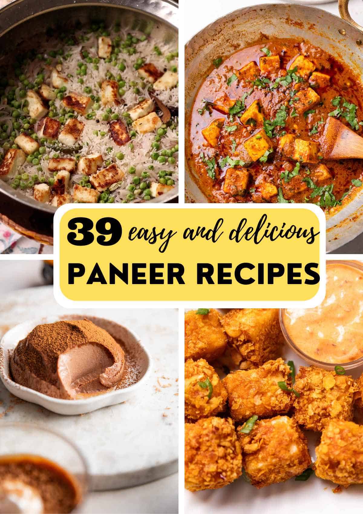 39 Paneer Recipes everyone will love
