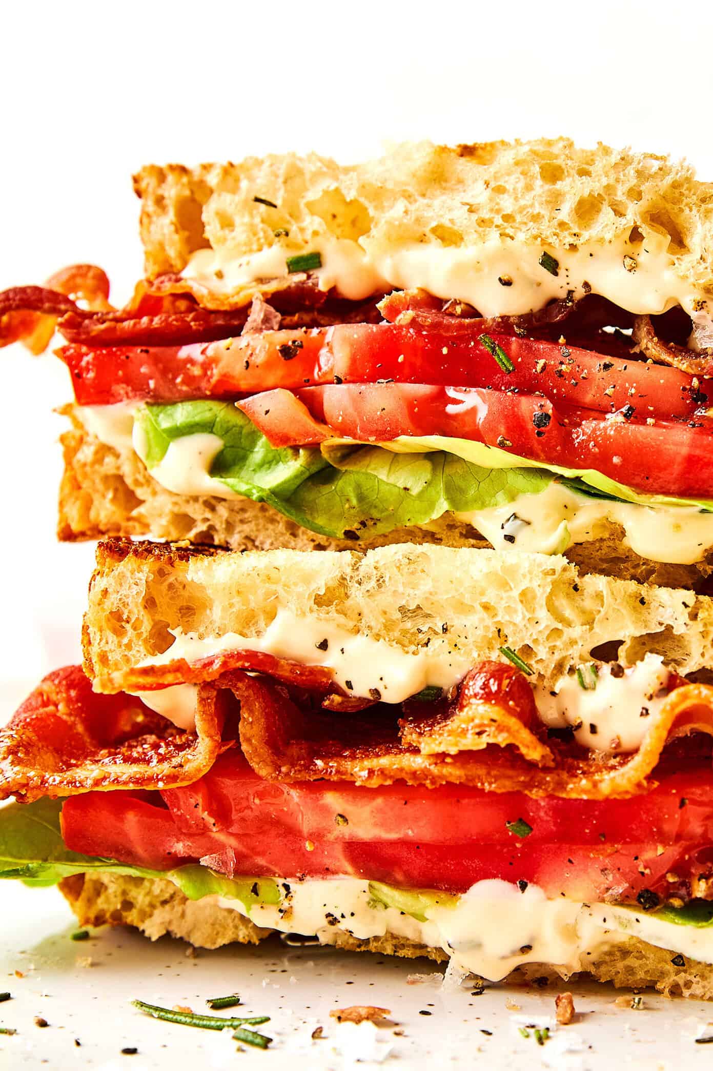BLT with Rosemary Mayo