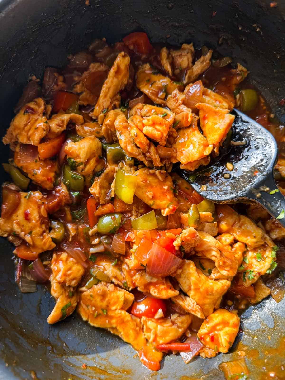 Chilli Egg Stir Fry (Spicy and Saucy)