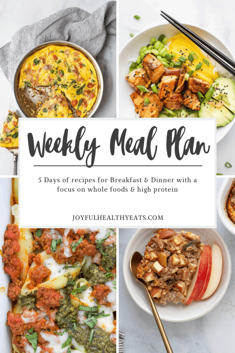 Weekly Meal Plan #34