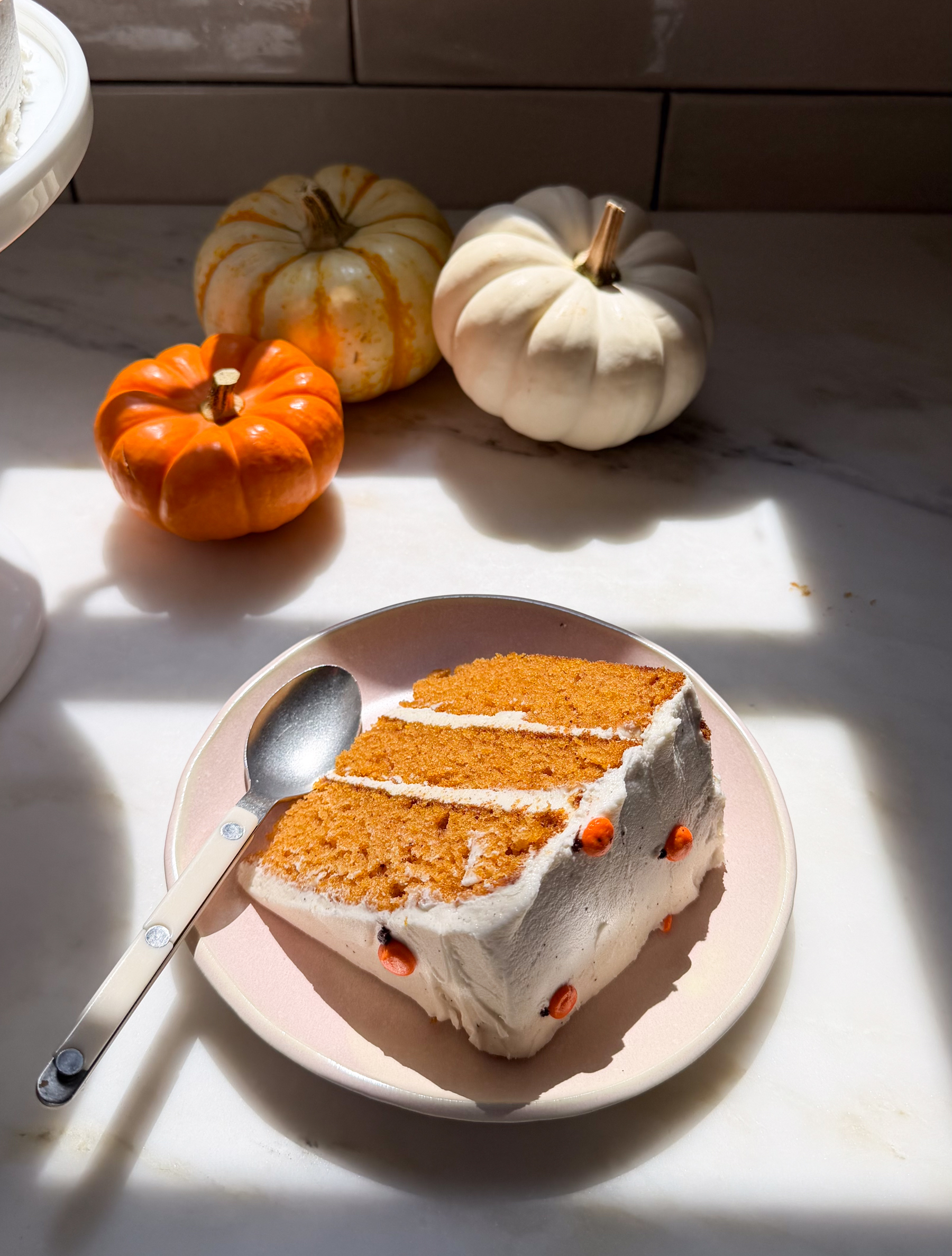 Pumpkin Cake with Brown Butter Frosting