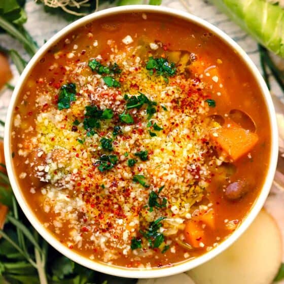 Autumn Harvest Minestrone Soup