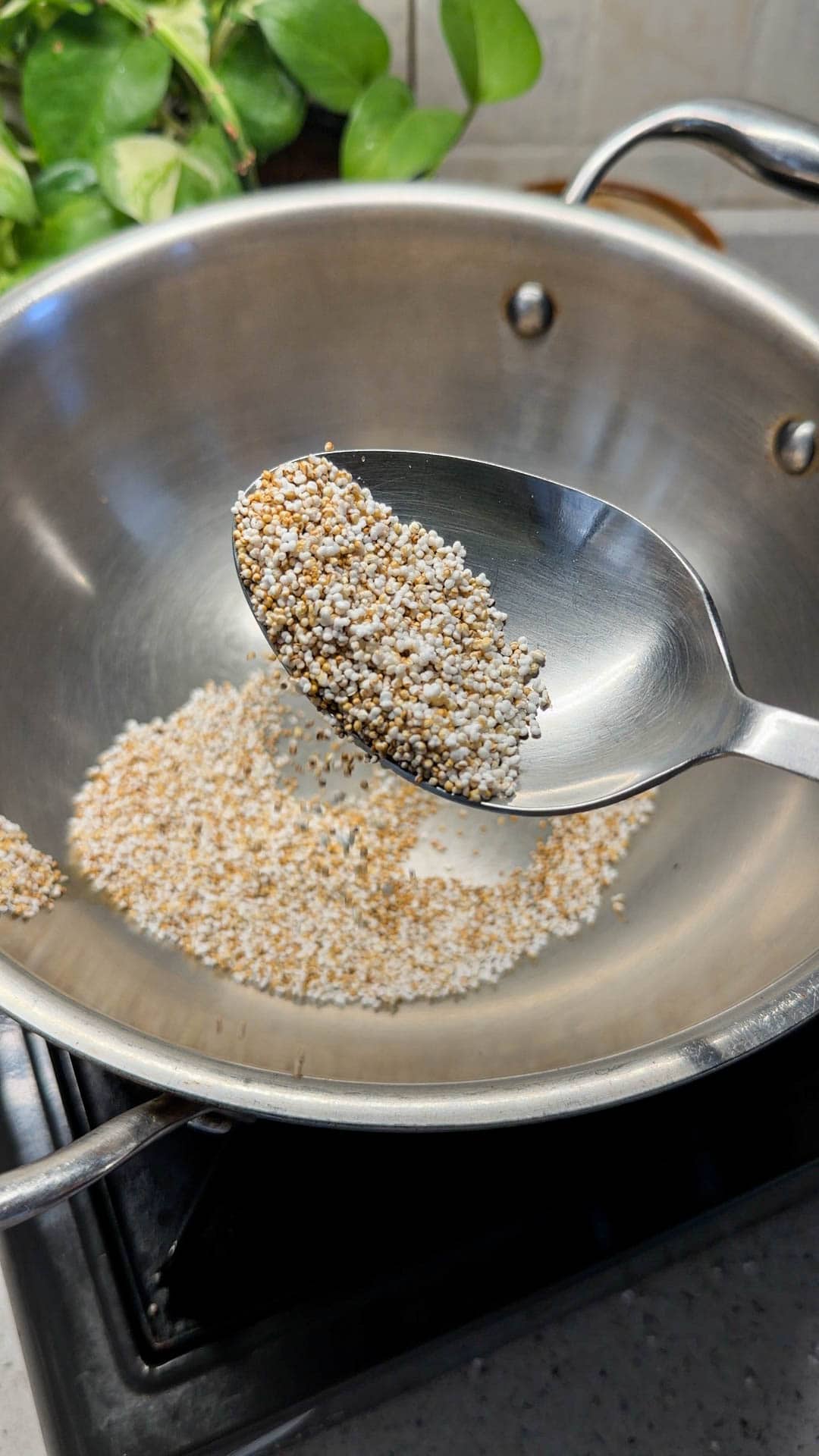 Crunchy Puffed Amaranth | How to Pop Amaranth